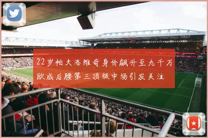 22岁帕夫洛维奇身价飙升至九千万欧成后腰第三顶级中场引发关注